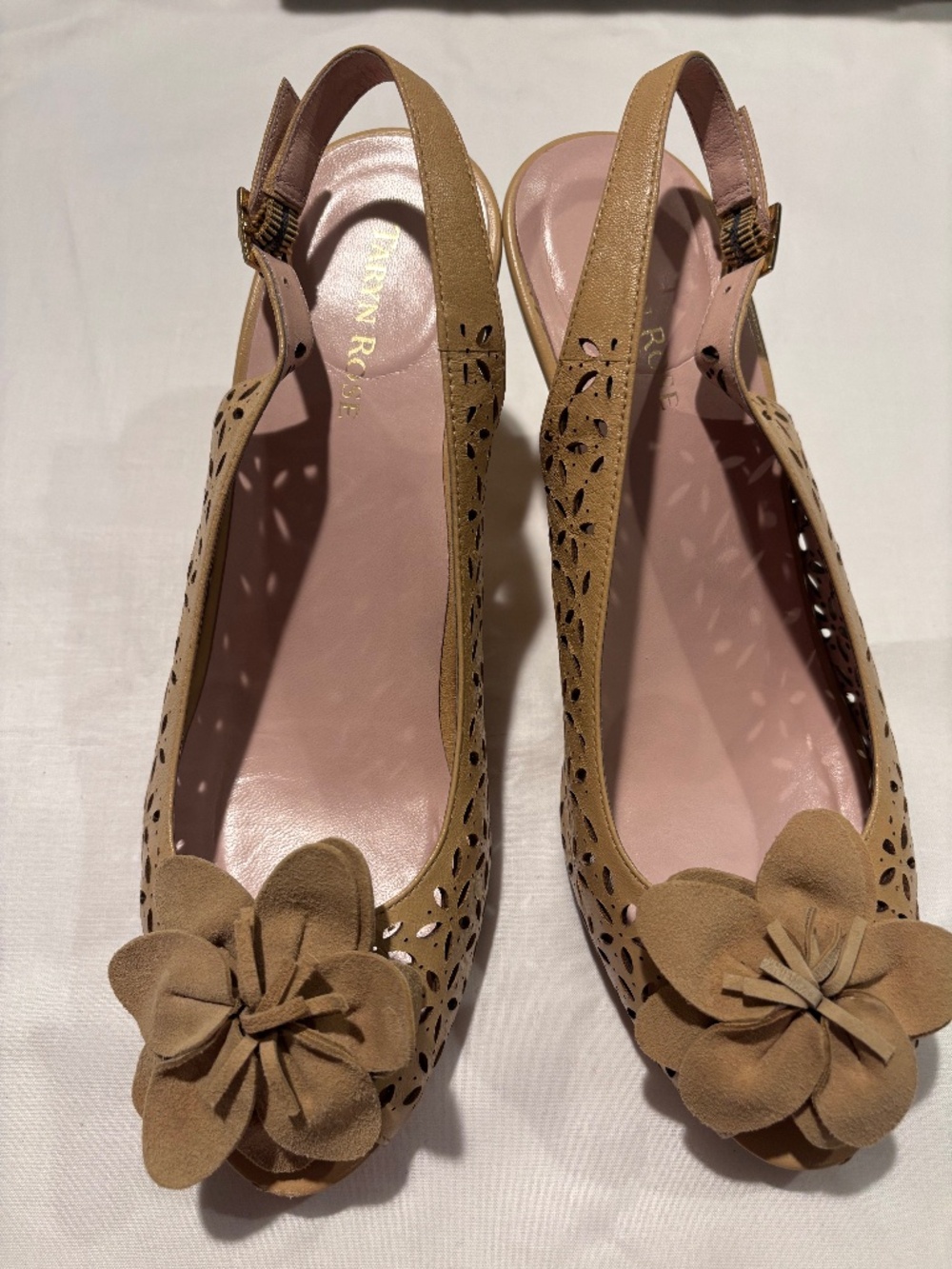 Tayrn Rose Peptoe Slingbacks